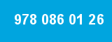 978 086 01 26 978 086 01 26